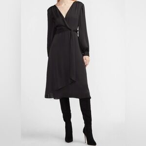 Express Black Long Sleeve Dress
